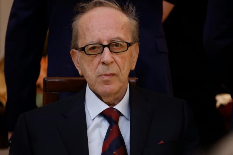 Ismail Kadare à Tirana le 16 octobre 2023 (Ludovic MARIN)