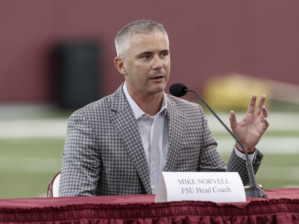 Florida State coach Mike Norvell