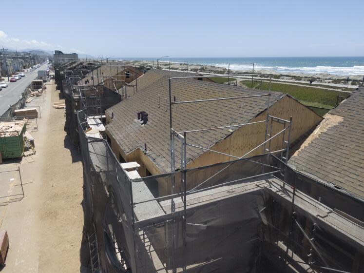 SAN FRANCISCO CA JUNE 17, 2022 - A low-income housing complex being rehabbed at 2206 Great Highway on Friday, June 17, 2022, in San Francisco, Calif. (Paul Kuroda / For The Times)