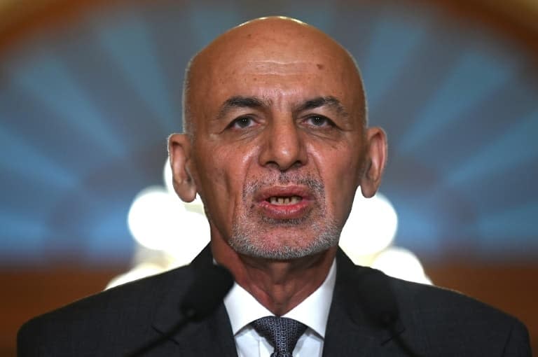 Le président afghan Ashraf Ghani lors de sa visite au Congrès américain à Washington le 25 juin 2021 - Jim WATSON © 2019 AFP