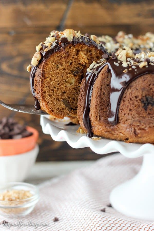 Pumpkin Seven Layer Bundt Cake