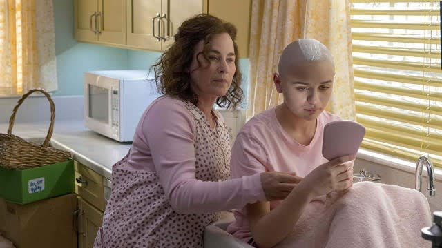 Production still from 'The Act' on Hulu