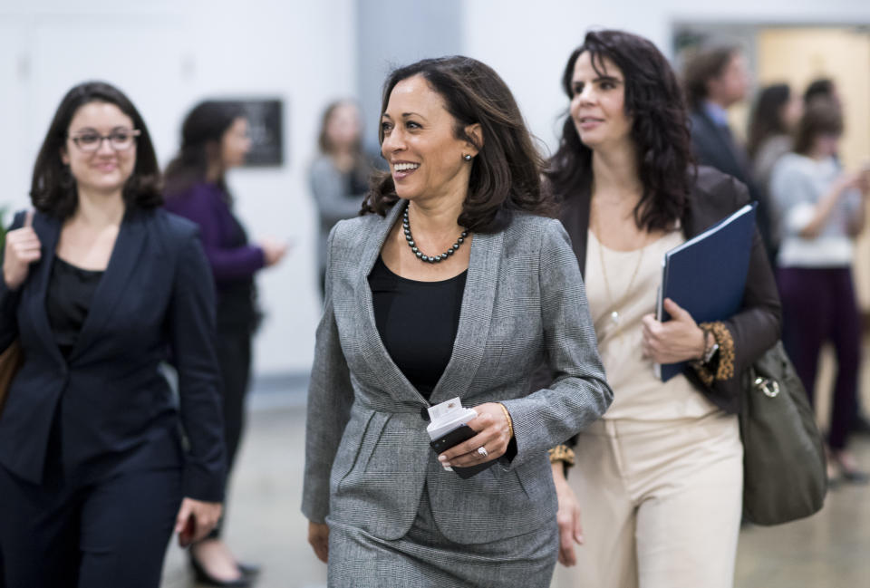 52 year old Kamala Harris&nbsp;presently serves as the 32nd Attorney General of California.&nbsp;