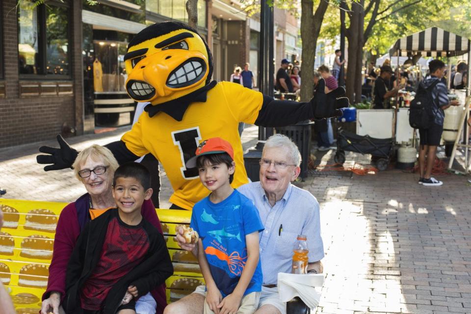 Taste of Iowa City takes place across downtown to the northside from 4 to 8 pm on Aug. 23. Festival goers can try food from over 50 Iowa City restaurants. From a previous Taste of Iowa City event.