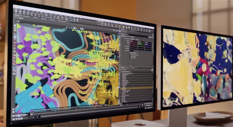  全新的Mac Studio 桌機登場。（圖／翻攝自蘋果發表會）