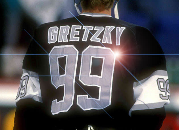 Los Angeles Kings No99 Wayne Gretzky Gray Alternate Jersey