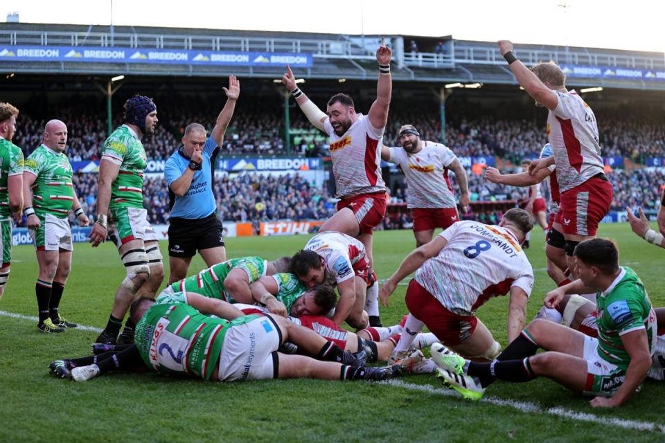 Harlequins showed their forward strength at times in a significant win away from home (Getty Images)