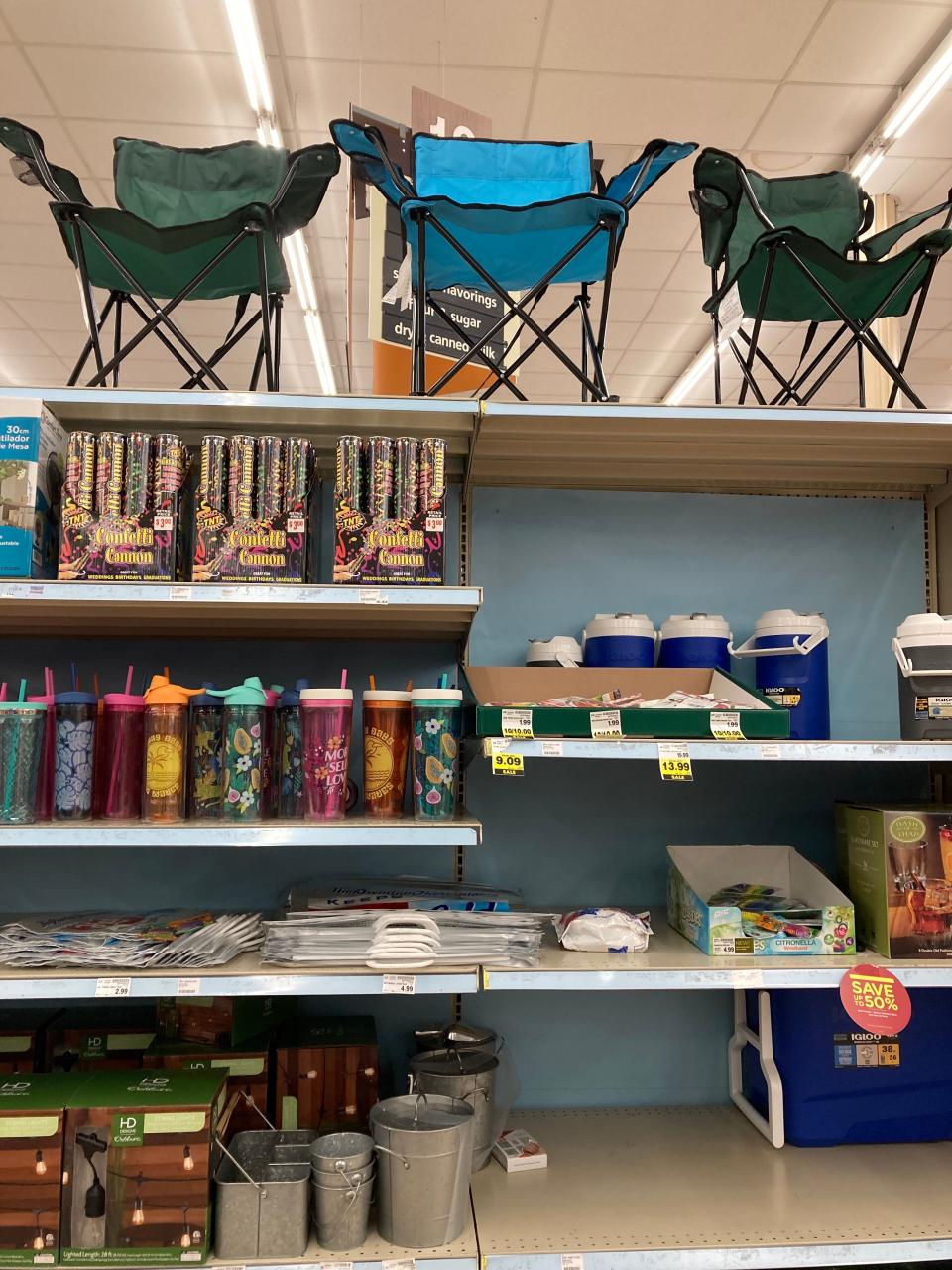 Picnic supplies for sale at Kroger.