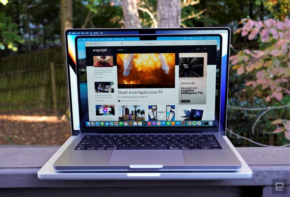 MacBook Pro 14-inch and 16-inch stacked on each other  (2021)