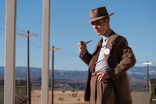 <p>Melinda Sue Gordon/Universal Pictures</p> Cillian Murphy is J. Robert Oppenheimer in "Oppenheimer," written, produced, and directed by Christopher Nolan.
