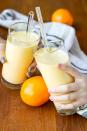 <p>We love a glass of OJ in the morning. When we need something a bit more substantial, however, we reach for this tangy, fruit-filled orange smoothie instead. </p><p>Get the <strong><a href="https://unsophisticook.com/healthy-citrus-smoothie/" rel="nofollow noopener" target="_blank" data-ylk="slk:Vitamin C Immune Boosting Citrus Smoothie recipe;elm:context_link;itc:0;sec:content-canvas" class="link ">Vitamin C Immune Boosting Citrus Smoothie recipe</a> </strong>from Unsophisticook. </p><p><strong>RELATED</strong>: <a href="https://www.goodhousekeeping.com/health/diet-nutrition/a30420954/orange-juice-health-benefits/" rel="nofollow noopener" target="_blank" data-ylk="slk:Is Orange Juice Good for You? 4 Surprising Health Benefits of Drinking OJ;elm:context_link;itc:0;sec:content-canvas" class="link ">Is Orange Juice Good for You? 4 Surprising Health Benefits of Drinking OJ</a></p>