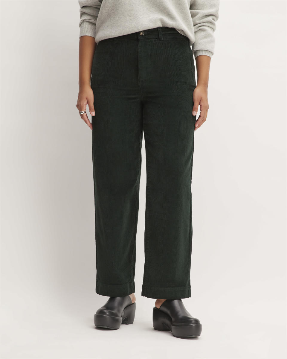 <p><a href="https://go.redirectingat.com?id=74968X1596630&url=https%3A%2F%2Fwww.everlane.com%2Fproducts%2Fwomens-cord-wide-leg-pant-scarab&sref=https%3A%2F%2Fwww.townandcountrymag.com%2Fstyle%2Ffashion-trends%2Fg45754668%2Fbest-corduroy-pants-for-women%2F" rel="nofollow noopener" target="_blank" data-ylk="slk:Shop Now;elm:context_link;itc:0;sec:content-canvas" class="link ">Shop Now</a></p><p>The Corduroy Wide-Leg Pant</p><p>everlane.com</p><p>$98.00</p>