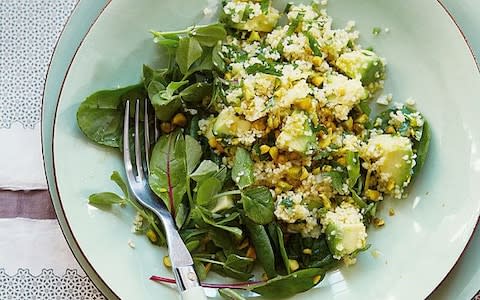 couscous with avocado - Credit: Yuki Sugiura