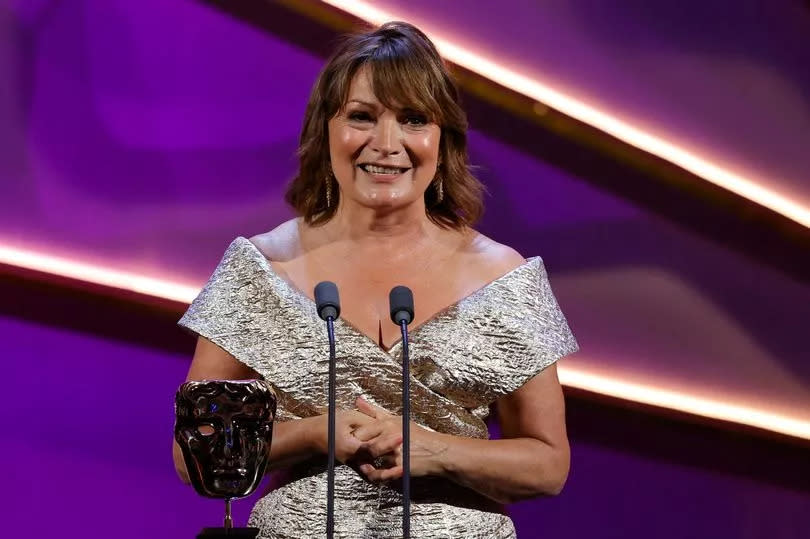 Lorraine Kelly winning the BAFTA Television Awards Special Award in 2024