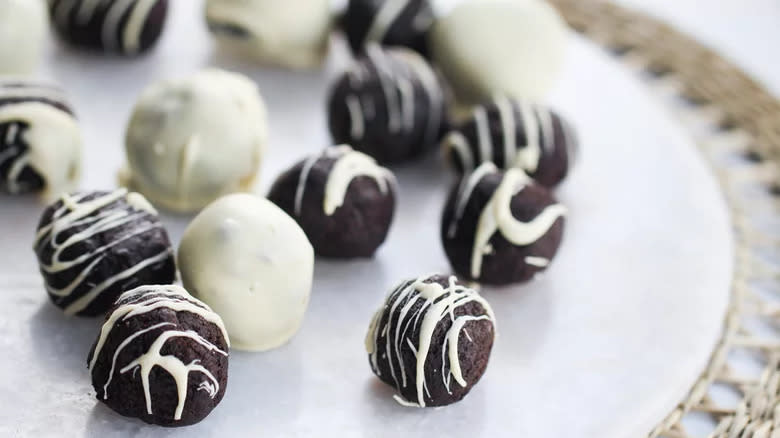 Oreo Truffles on plate