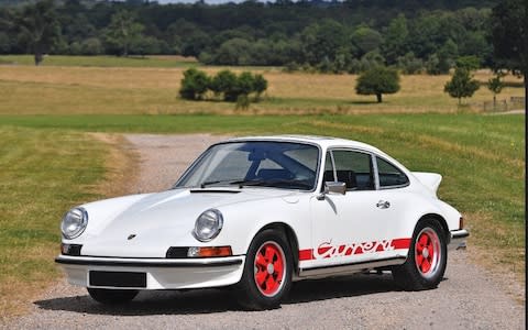 A Porsche 911 Carrera RS 2.7 touring coupe, similar to the one bought by Andreas Pohl