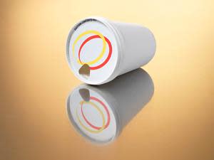 L'innovativo coperchio di carta Eco Fit può essere riciclato insieme al bicchiere nella raccolta della carta