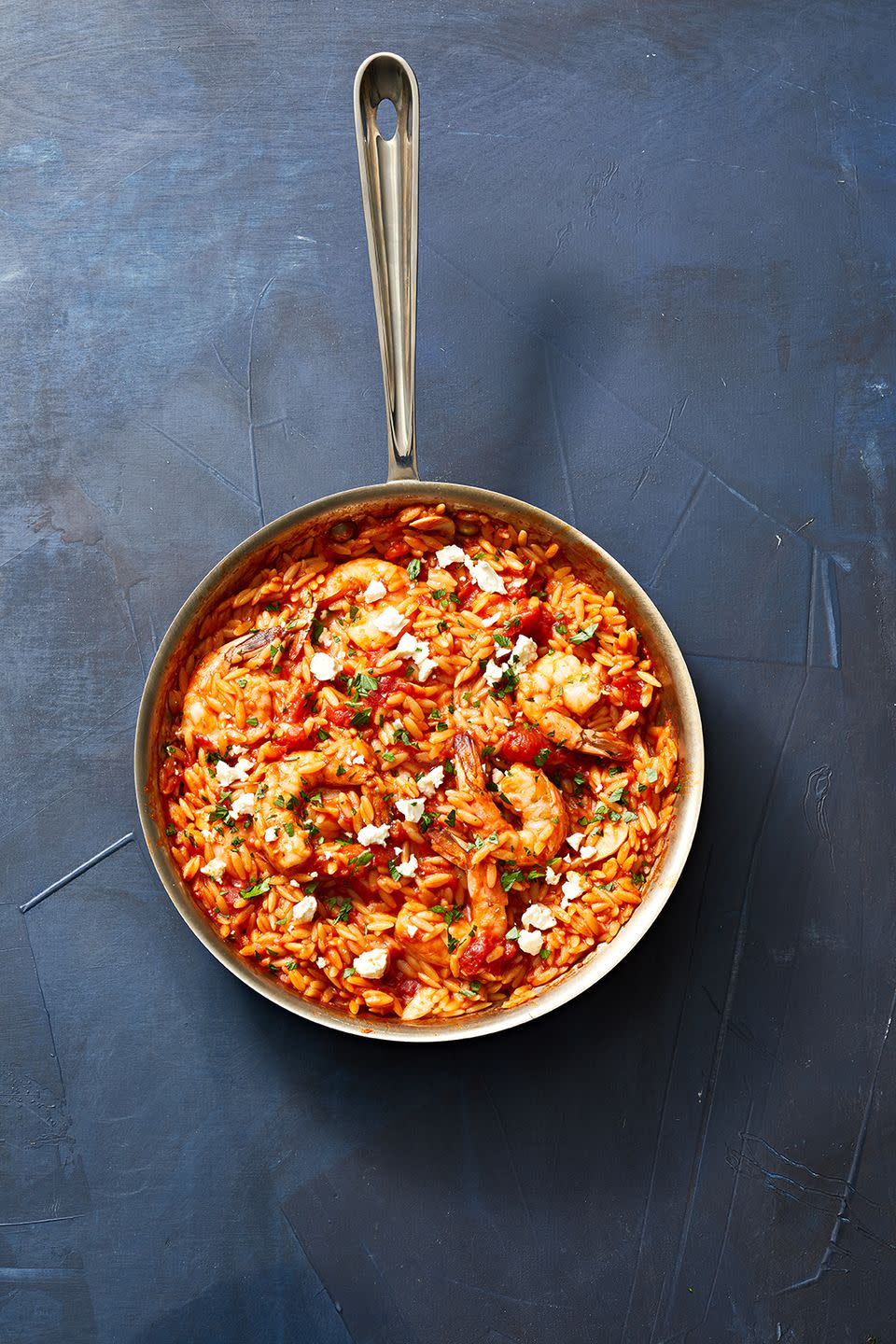 Skillet Shrimp and Orzo