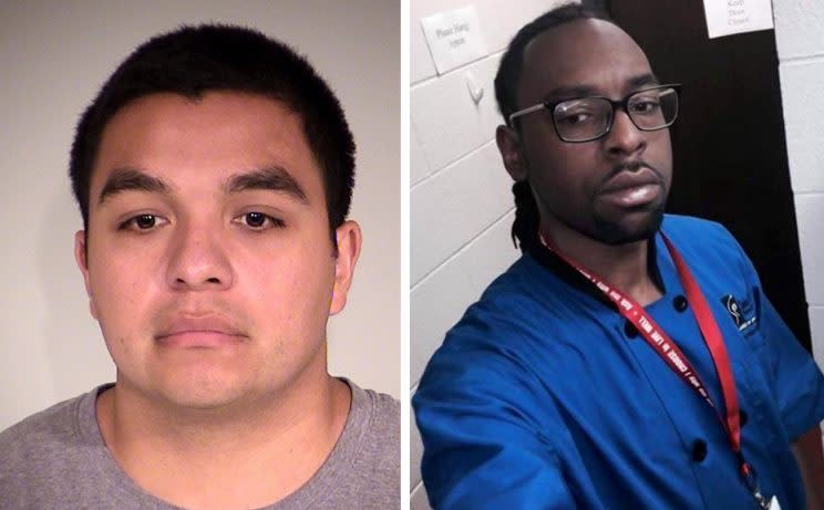 Jeronimo Yanez, left, shot dead Philando Castile.