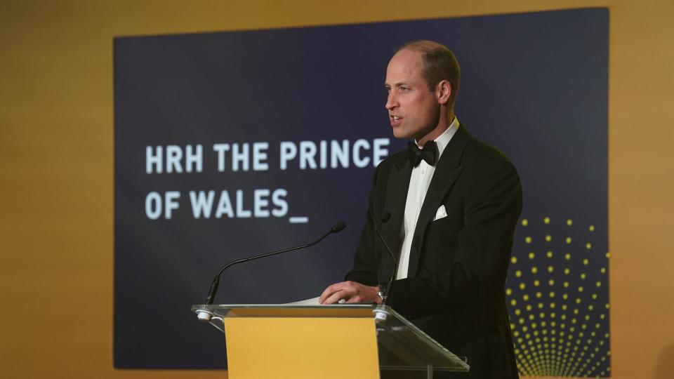 Prince William at a podium