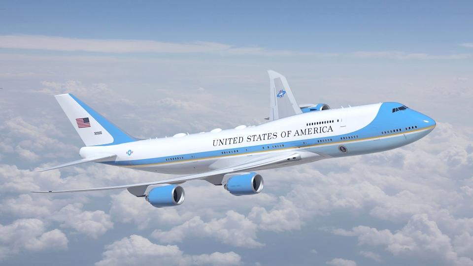 An artist’s concept of the Air Force’s future VC-25B presidential aircraft. <em>U.S. Air Force</em>