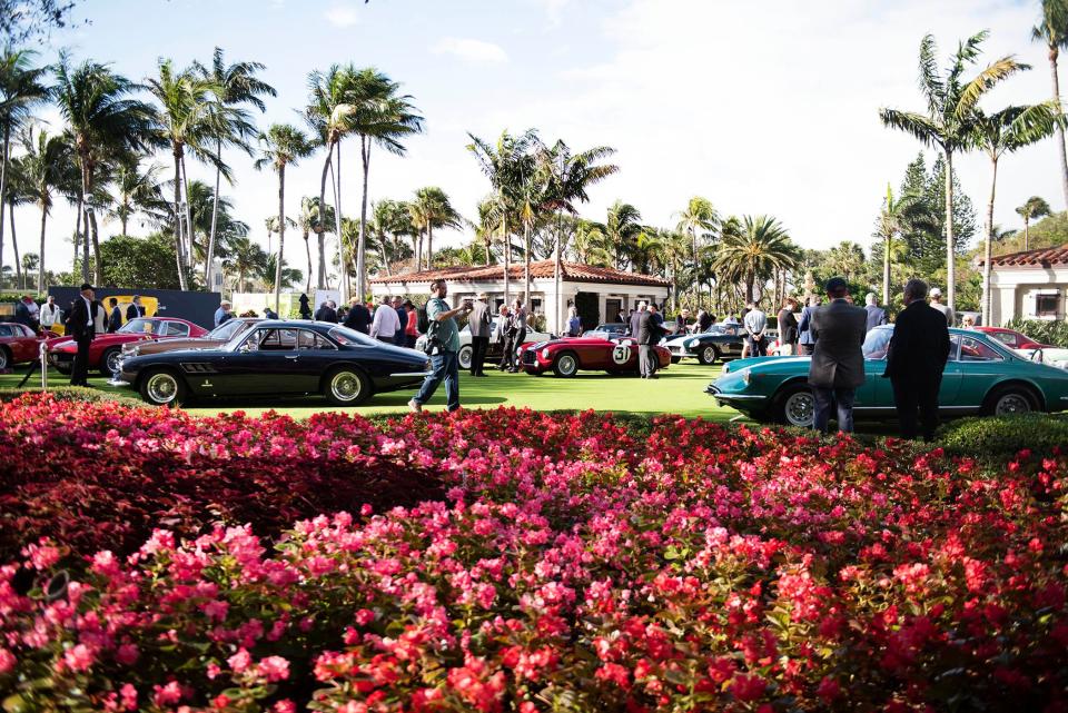 Ferrari owners and enthusiasts attend the 33rd annual Cavallino Classic at The Breakers on Saturday.