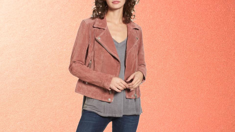 BLANKNYC Suede Moto Jacket. (Photo: Nordstrom)