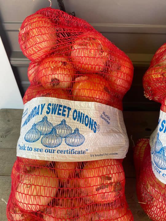 Pictures of Noonday Sweet Onions, courtesy of Tim Buckley