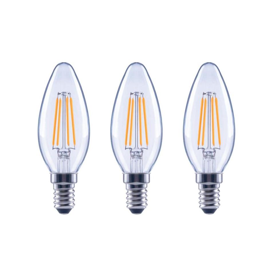 6) EcoSmart Candle Dimmable Edison Light Bulb Set (3-Pack)