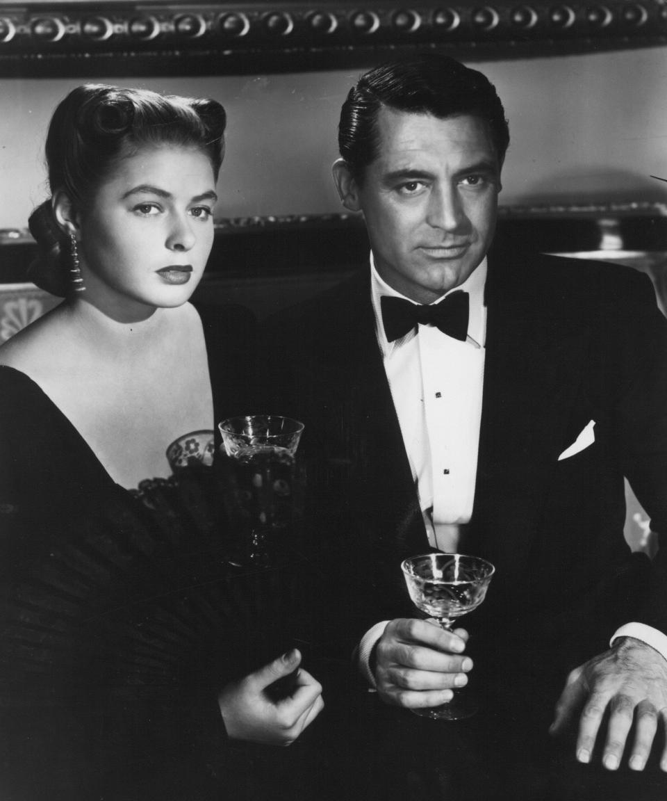 Ingrid Bergman and Cary Grant in Alfred Hitchcock's "Notorious," showing June 30-31.
