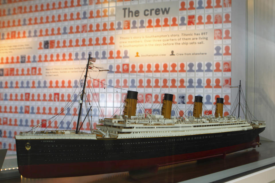 Titanic-Modell in Southampton's Sea City Museum.   (Photo by Chris Ison/PA Images via Getty Images)