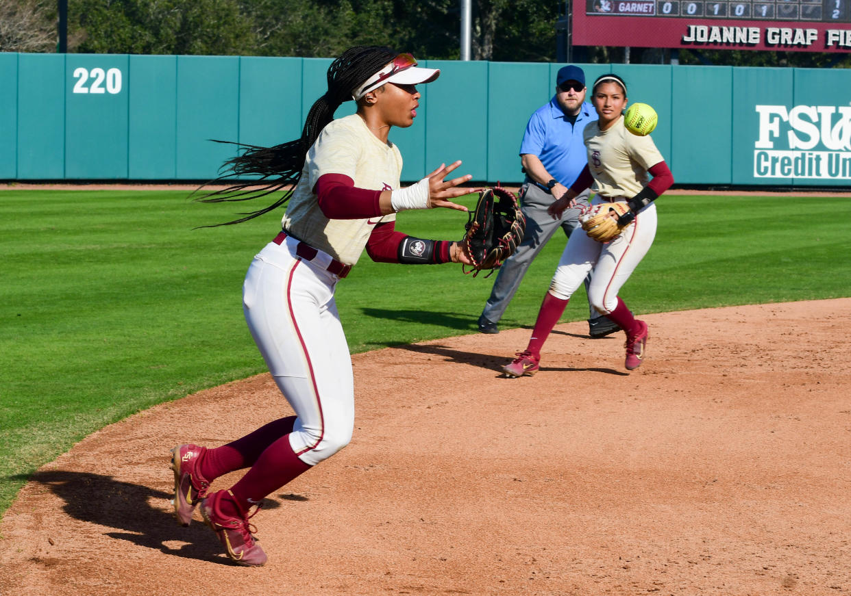 Florida State softball played its annual Garnet & Gold Scrimmage on Saturday, Feb. 3, 2024 at JoAnne Graf Field.