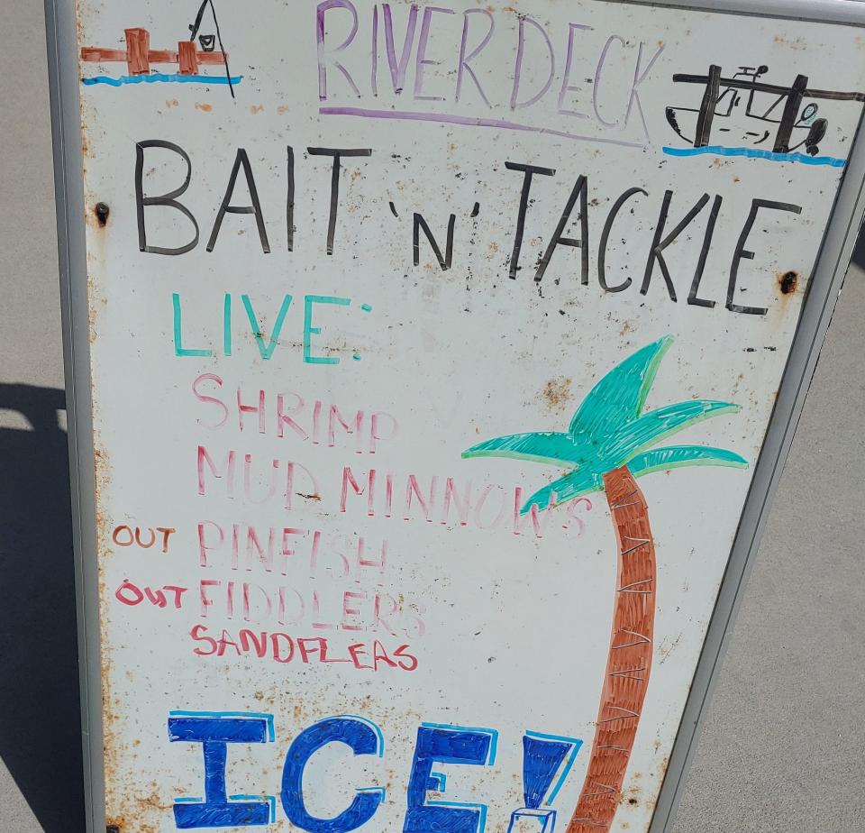 No more pinfish or fiddler crabs, but you can get sand fleas at the River Deck Bait Shop in New Smyrna Beach.