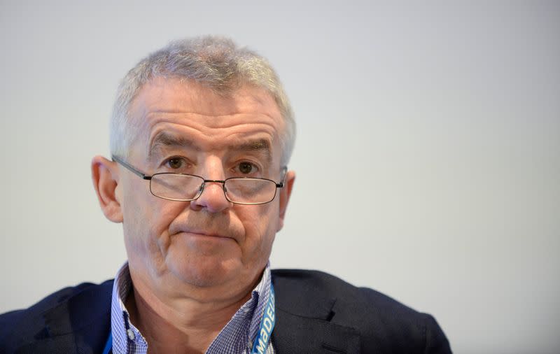 FILE PHOTO: Ryanair Chief Executive Michael O'Leary attends the Europe Aviation Summit in Brussels