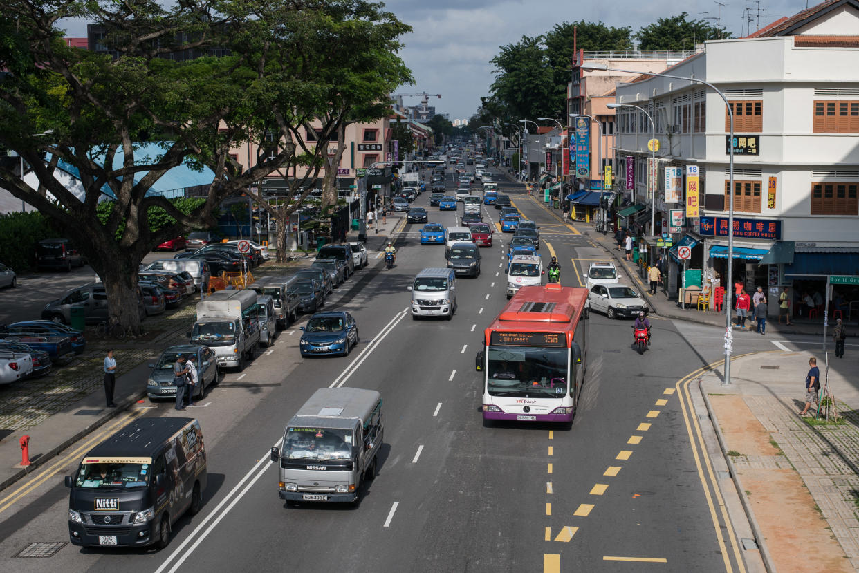 Traffic seen along Geylang Road. (Yahoo News Singapore file photo)