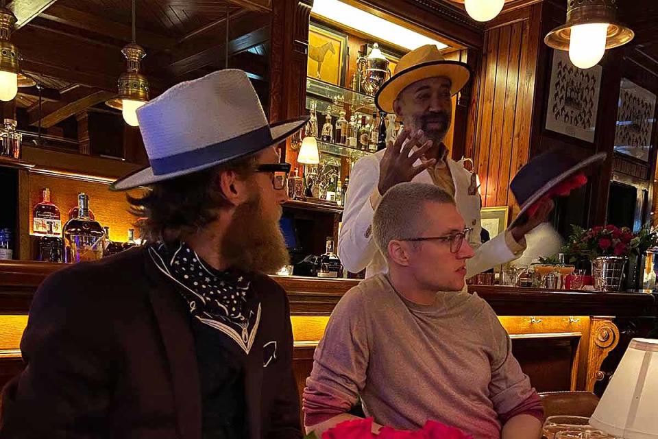 Harlem Derby's Rob Owens at the Polo Bar in NYC on April 27, 2021