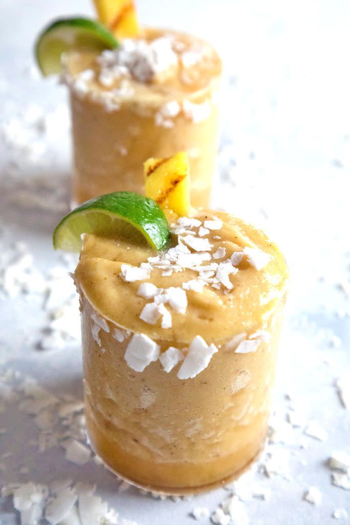 Grilled Pineapple Coconut Margarita