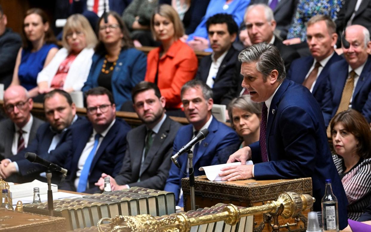 Sir Keir Starmer is threatening to force a no confidence vote - Jessica Taylor via Reuters 