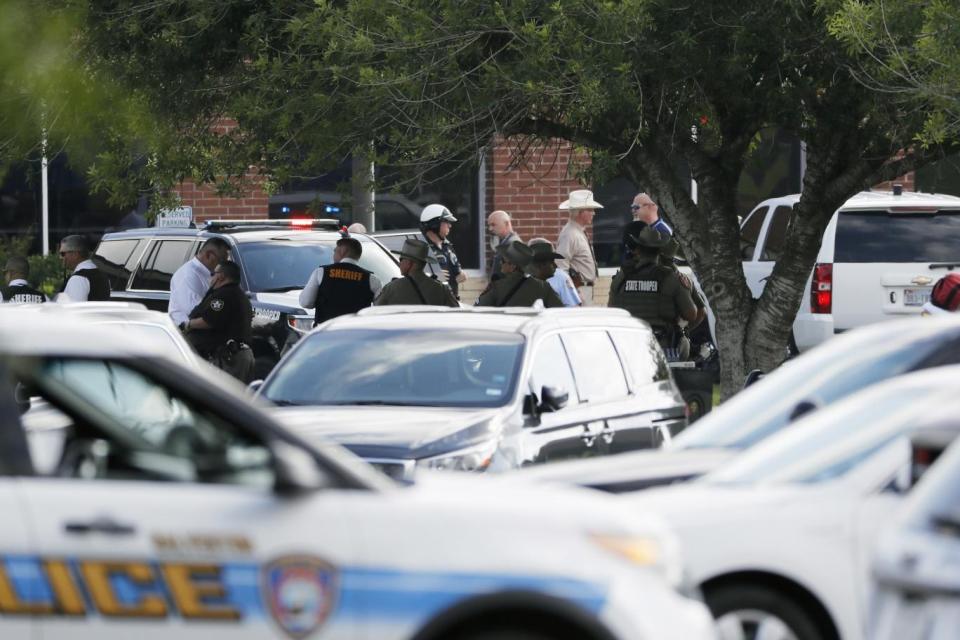 Ten people were killed recently in a separate major shooting at a school in Santa Fe, Texas (AP)