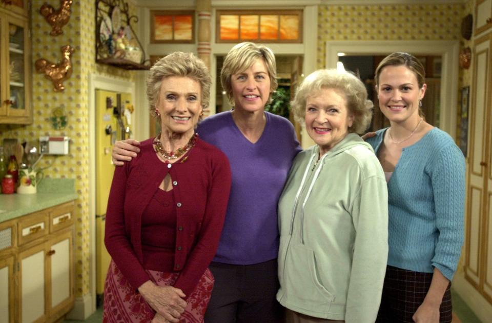 <p>In 2001, Betty guest-starred on <em>The Ellen Show</em>. The appearance marked a long-awaited reunion with her former costar and longtime friend, Cloris Leachman.</p> 