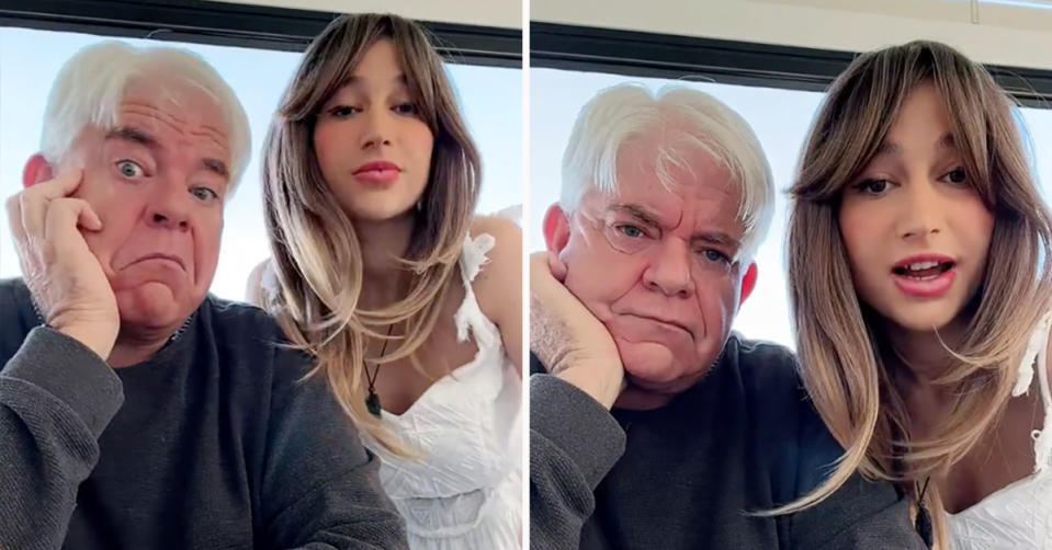 A TikToker has opened up about her 'massive' age gap with her 57-year-old boyfriend, agreeing she has 'daddy issues'. Photo: TikTok/agegap50