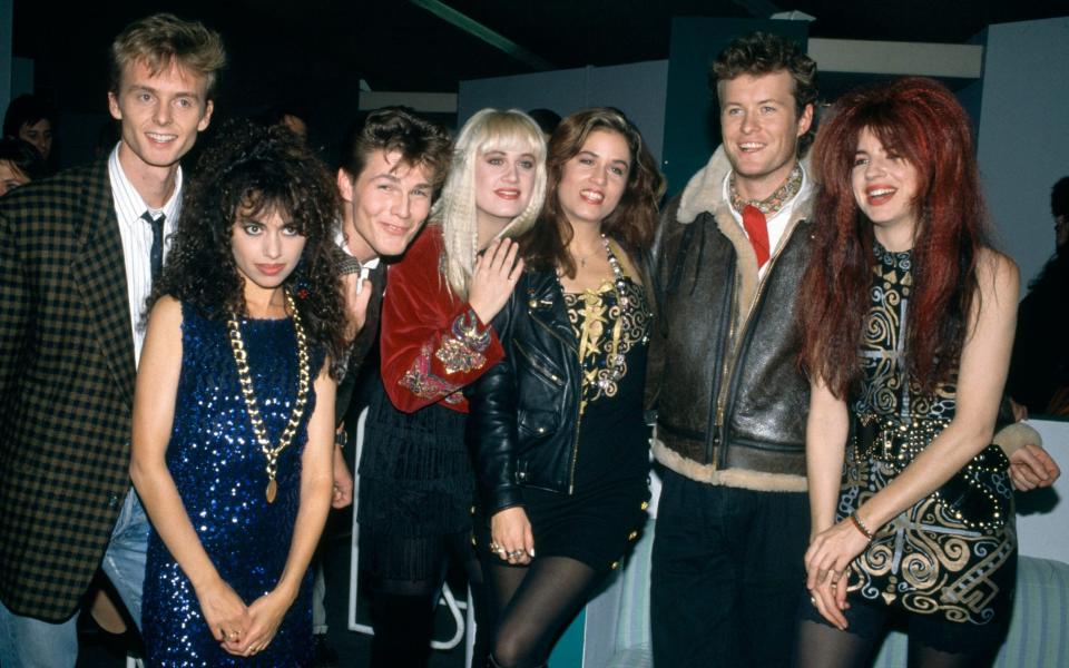 A-Ha with The Bangles, in 1988 - Getty 