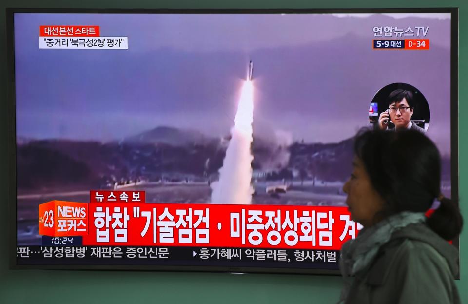 South Korean officials believe the North was testing a ballistic missile.