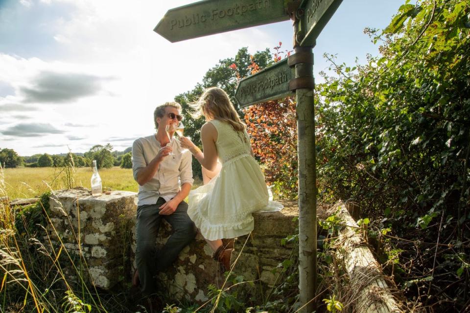 Tori and Jack were enchanted by Bibury when they drove through the Cotswolds village (Handout)