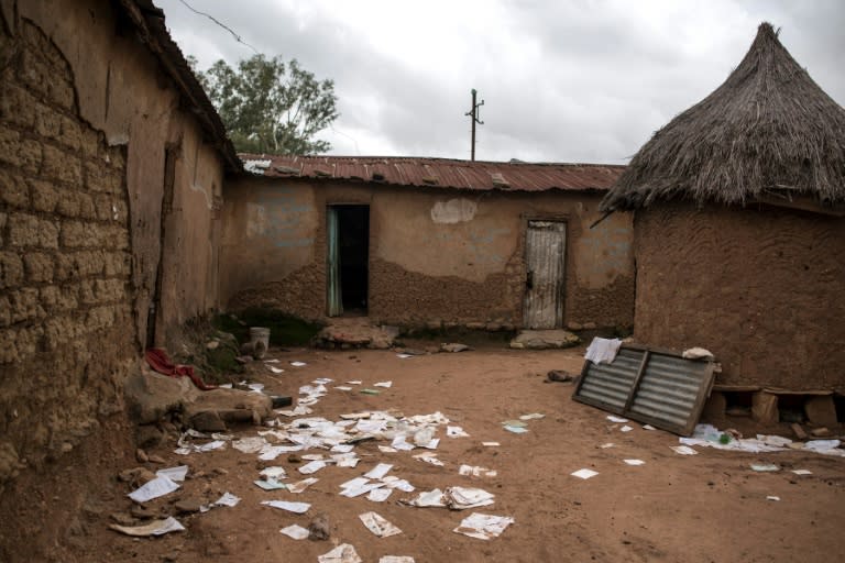 A farm in Nghar, near the central Nigerian city of Jos -- the village was abandoned after it was attacked by Fulani herdsmen in June