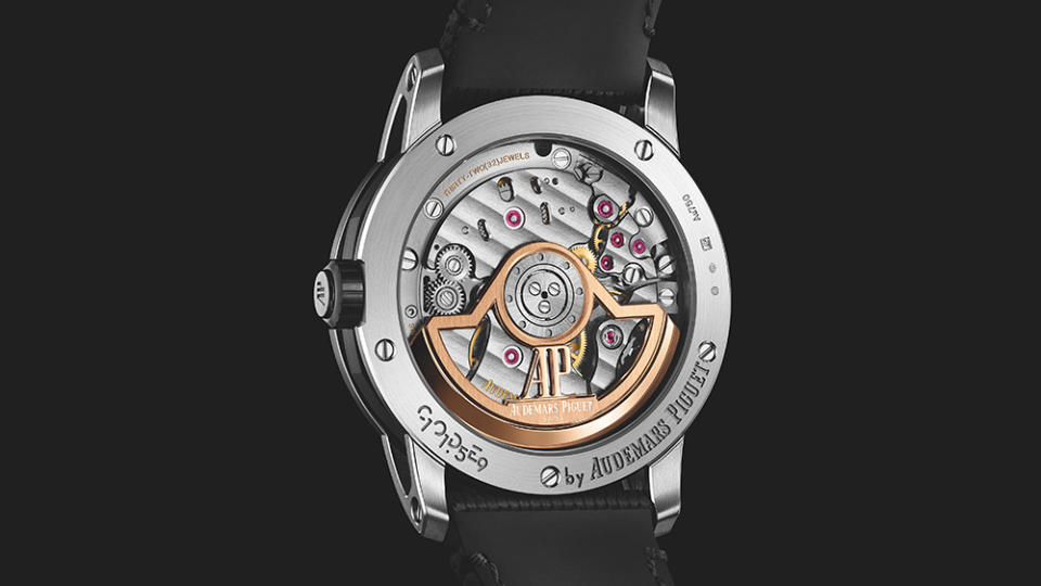 The movement of Audemars Piguet’s new Star Wheel watch.