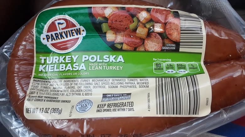 Turkey kielbasa in packet