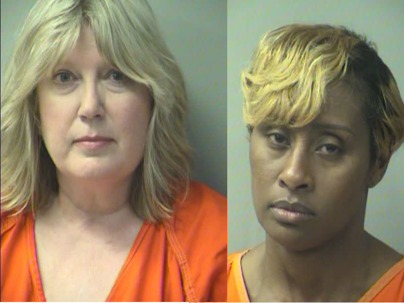 Two aides, Diana LaCroix and Carolyn Madison, turned themselves in and have been released on bond. (Photo: Okaloosa County Corrections Department)