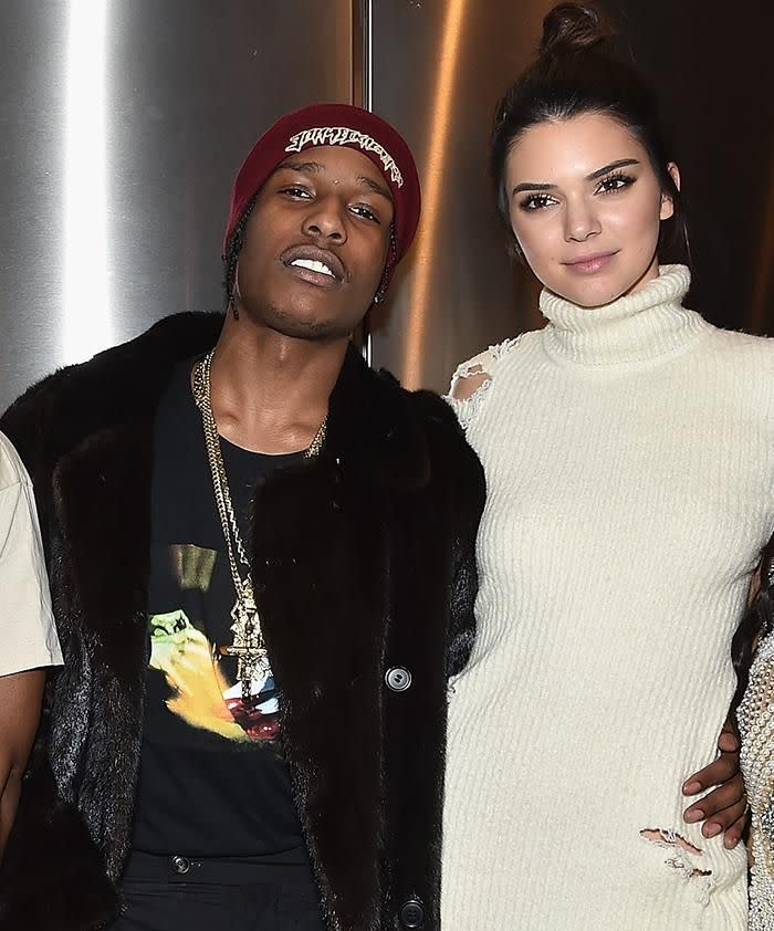 A$AP Rocky and Kendall Jenner. Source: Getty