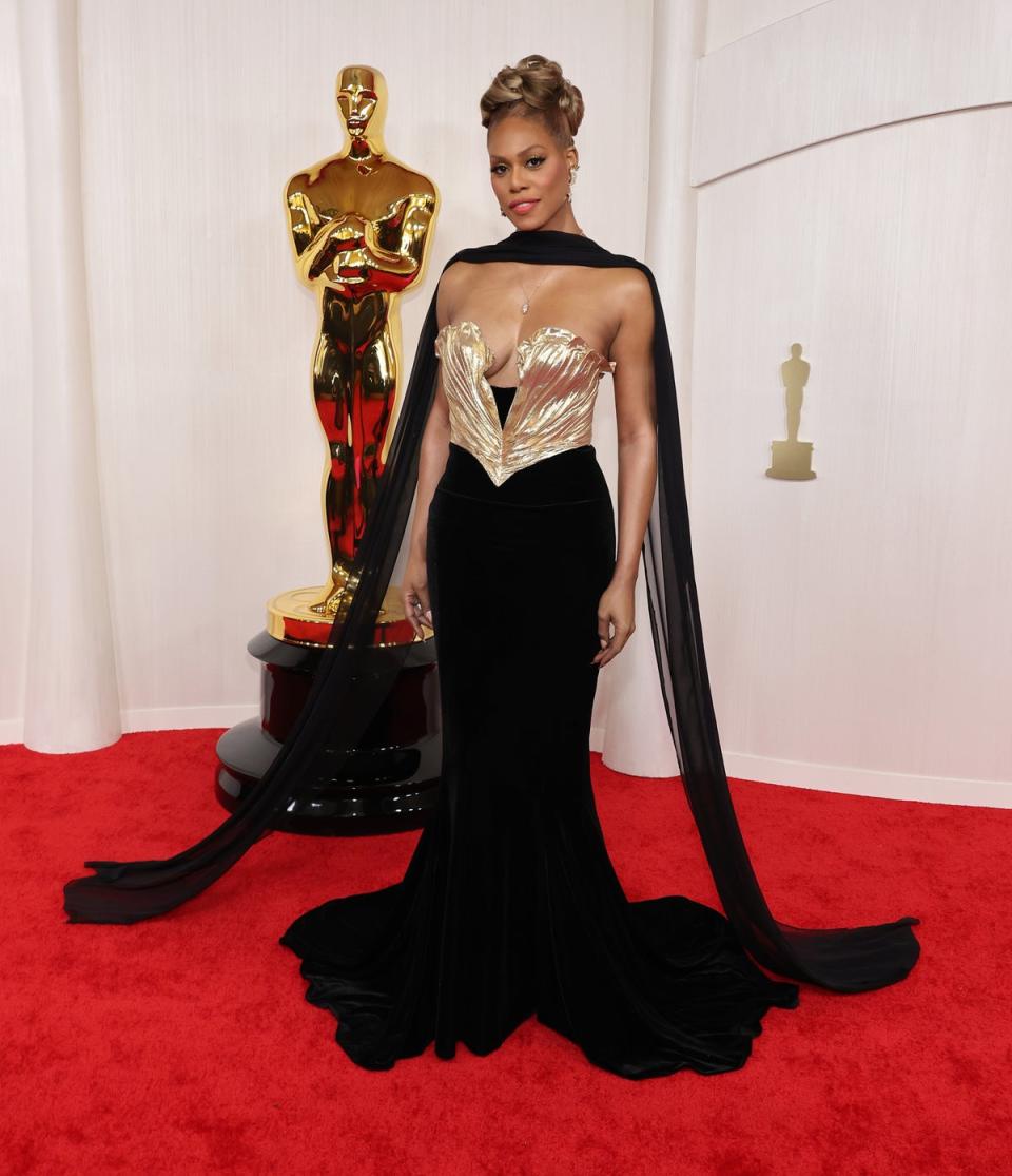 Laverne Cox in Mugler (Getty Images)